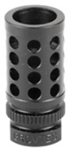 GrovTec G-NITE Flash Hider 9mm 1/2X36 Thread Pitch Nitride Finish Black GTHM354