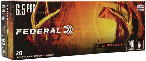 Federal Fusion 6.5 PRC 140 Gr Bonded Soft Point Ammo 20 Round Box