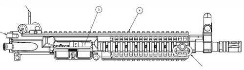 M4 5.56 Complete Monolithic Upper Receiver Groups