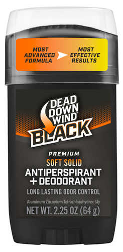 Dead Down Wind 1234 Antiperspirant & Deodorant Black Premium Odor Eliminator 2.25 Oz Stick