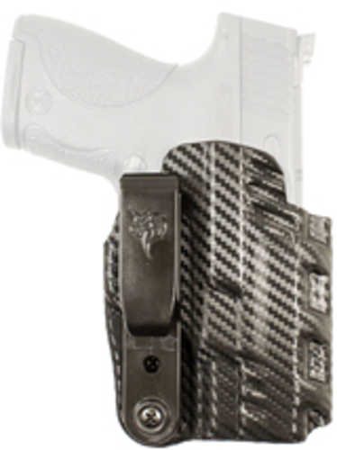 DeSantis Gunhide Slim-Tuk Inside Waistband Holster Fits S&W M&P Shield Ambidextrous Carbon Fiber Exterior Finish Blue Ky