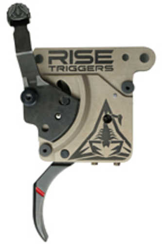 Rise Armament Reliant Pro Single Stage Trigger Curved 1 to 3Lbs Fits Remington 700 Flat Dark Earth/Black Includes Bolt R