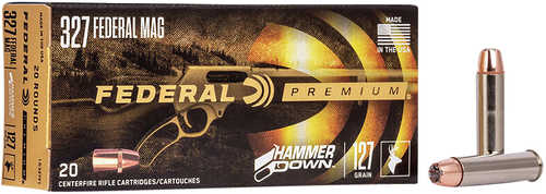 Federal Premium HammerDown 327 Federal Mag 127 Gr Bonded Hollow Point Ammo 20 Round Box