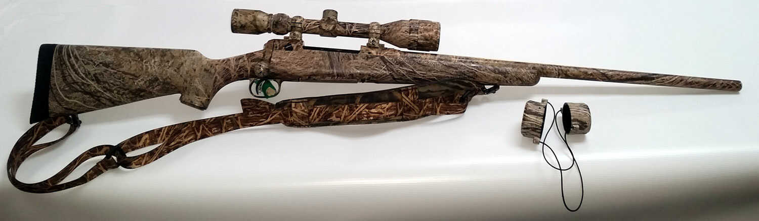 Used Savage Model 10 Mossy Oak Brush Camo Rifle Package 300 Win Mag 22 ...