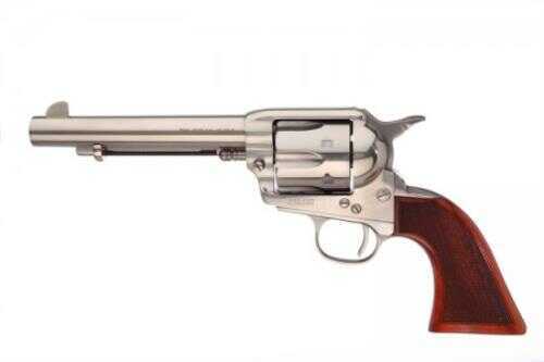 Taylor Uberti Runnin <span style="font-weight:bolder; ">Iron</span> Stainless 1873 Revolver 357 Mag With Low-Flat Hammer Spur And Walnut Grips 5.5" Barrel Model 4208