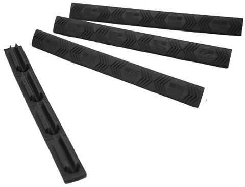 M-Lok Wedgelok Rail Covers American Flag, Black, 4 Pack Md: 4332-4PK-(FLAG)-BK