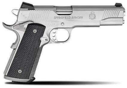 Springfied 1911-A1 Pistol 45 ACP 5" Barrel Stainless Steel Frame Fixed Combat Night Sights Semi Automatic CA Legal