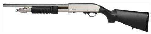 Iver Johnson Arms Shotgun 12 Gauge 3" Chamber 18" Barrel Satin Nickel Synthetic Stock