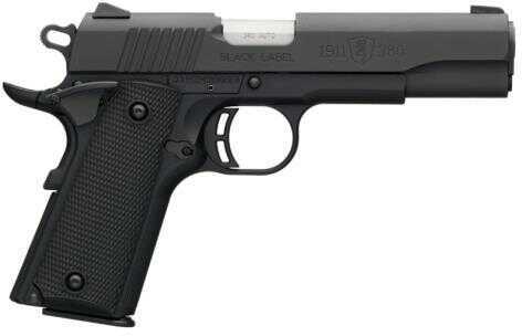 Browning 1911 Black Label 380 ACP Semi-Automatic Pistol 4.25" Barrel 8-Round magazine Capacity Combat Front & Rear Sights