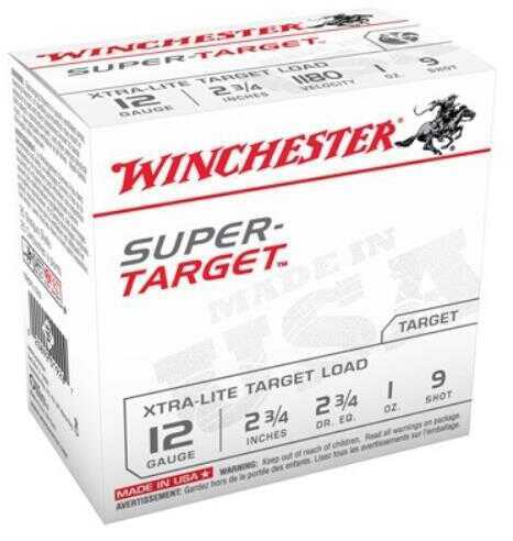 12 Gauge 25 Rounds Ammunition Winchester 2 3/4" 1 oz Lead #9