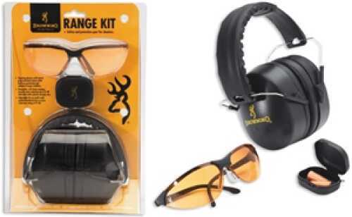 Browning Shooting Glasses Range Kit with Hearing Protection 126368-img-0