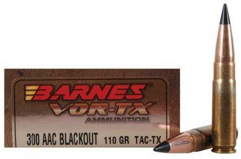 300 AAC Blackout 20 Rounds Ammunition Barnes 120 Grain Tipped TSX ...