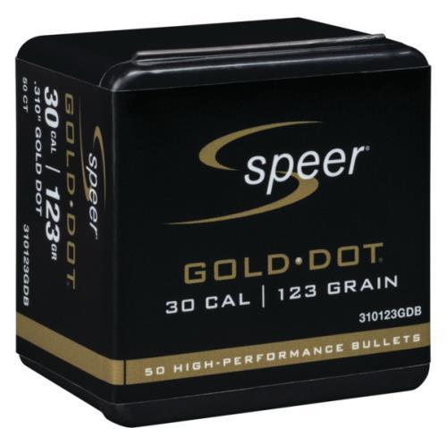 7.62x39mm Caliber .310 Diameter 123 Grain Speer Gold Dot Rifle Bullets 50 Count