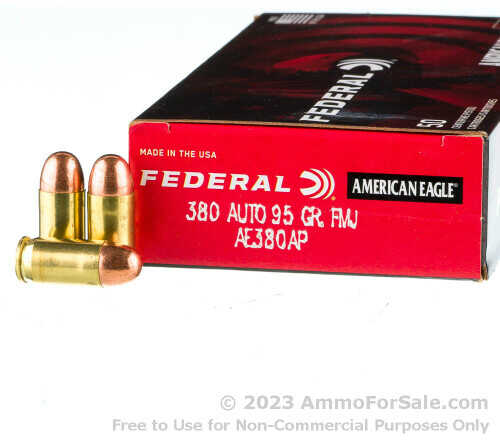 380 Auto 95gr Lead Free Fmj Ammo 50 Rounds