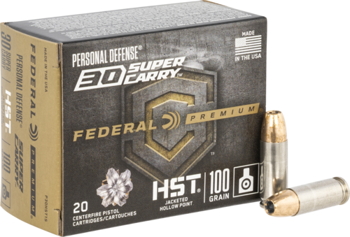 30 Super Carry 100gr Jacketed Hollow Point Ammo 20 Round