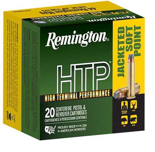 44 Remington Magnum 210Gr Jacketed Soft Point HTP 25/Box