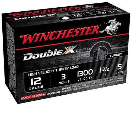 12 Gauge 10 Rounds Ammunition Winchester 3" 1 3/4 oz Lead #5