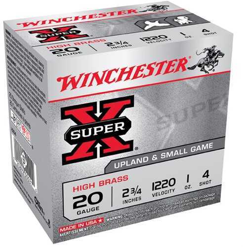 20 Gauge 25 Rounds Ammunition Winchester 2 3/4" 1 oz Lead #4