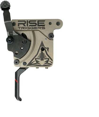 Rise Armament Reliant Pro Single Stage Trigger Flat 1 to 3Lbs Fits Remington 700 Flat Dark Earth/Black Includes Bolt Rel