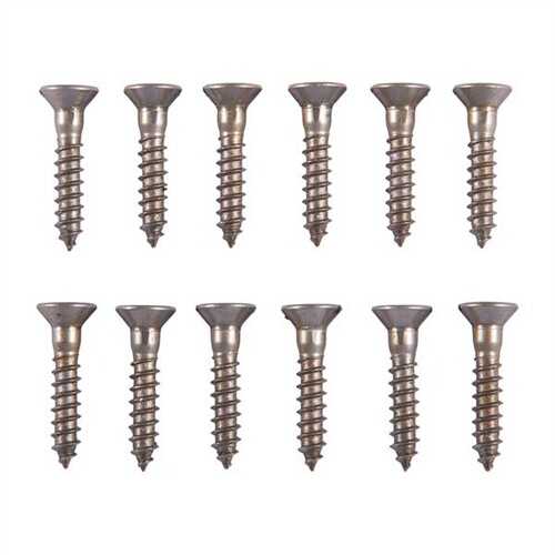 UNPLATED Steel Flat Head Wood Screw Kit