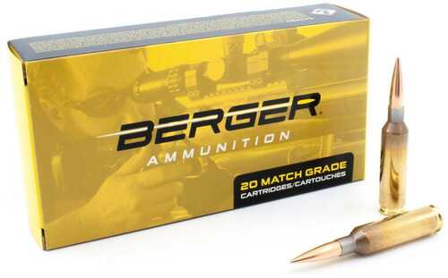 Berger 6mm Creedmoor 109 Grain LRHT - 20 Rounds for Precision Target Shooting