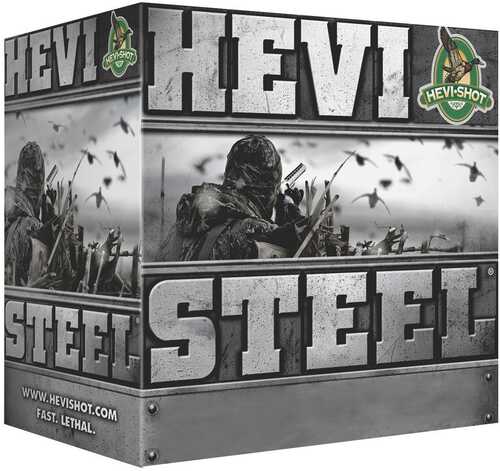 <span style="font-weight:bolder; ">HEVI</span>-<span style="font-weight:bolder; ">Shot</span> <span style="font-weight:bolder; ">HEVI</span>-Steel Shotshells 12 Gauge 3-1/2" 1-3/8 Oz 1550 Fps #BB 25 Rounds