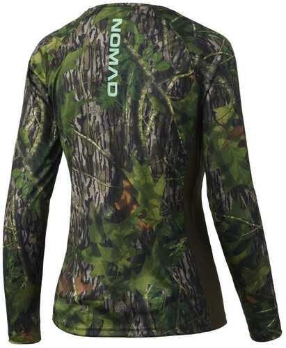 Nomad Womens Pursuit Camo Long Sleeve Shirt Mossy Oak Shadowleaf M