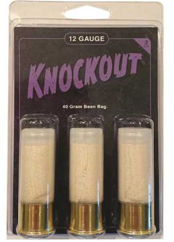 Personal Security Products Reaper Defense Knockout Shotshell 12 Gauge 2-3/4 40 Grain Beanbag 3 Rounds