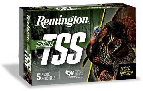 Remington Premier <span style="font-weight:bolder; ">TSS</span> Turkey Shotshells 20 Gauge 3" 1-1/2 Oz 1100 Fps #7 Tungsten Shot, 5 Rounds