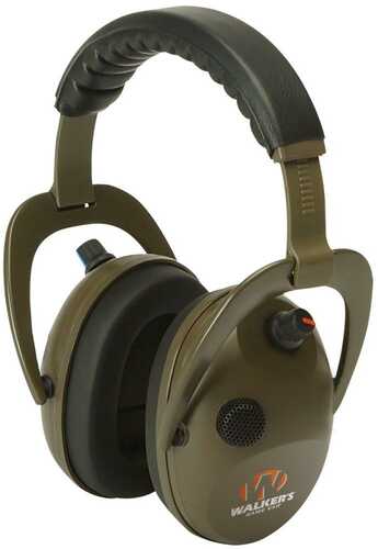 Refurbished Walkers Alpha Power Electronic Ear Muffs 24Db Olive Drab Green