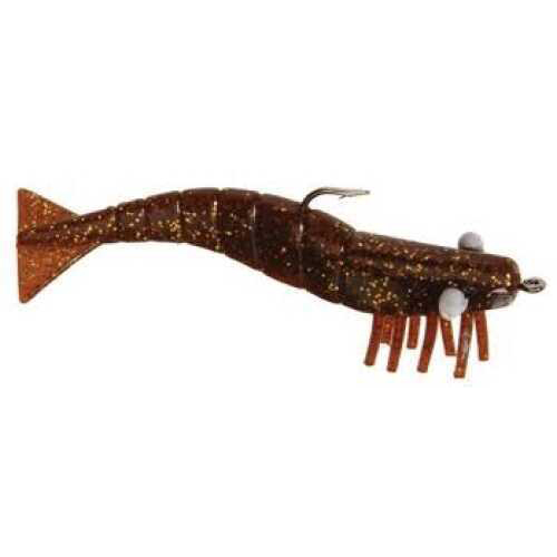 DOA Shrimp Spare Parts 9pk 3in Rootbeer Gold Glitt - Freshwater