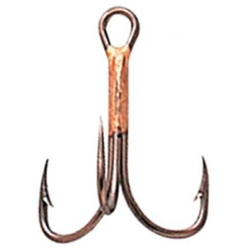 Eagle Claw Fishing Tackle Hook Bronze Treble 50/Bx Md#: 374F-10-img-0