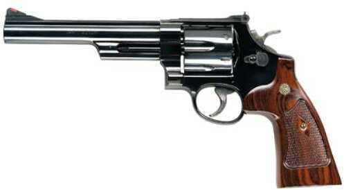 Smith & Wesson Model 29 Double Action Large Revolver 44 Mag 6.5" Barrel Carbon Frame Blue Finish Wood Grip Adjustable Sights 6 Round 150145