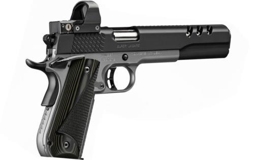 Kimber 10mm Super Jagare 6" Barrel 8+1 Capacity Charcoal Gray/carbon Coated Finish Deltapoint Pro Optic Mcarta Grips