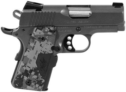 KIMBER 45ACP ULTRA COVERT 3" Barrel 7+1 Capacity Charcoal Gray Finish Tritium Night Sights Crimson Trace Lasergrips