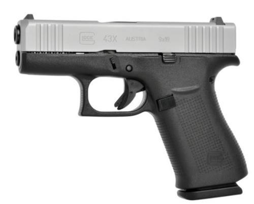 Glock 43x Subcompact Pistol 9mm G43x 10 Round Mag