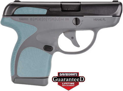 Taurus Spectrum 380 ACP 2.8" Barrel 7 Round Capacity Serenity Polymer Grip Gray Frame Stainless Steel Slide