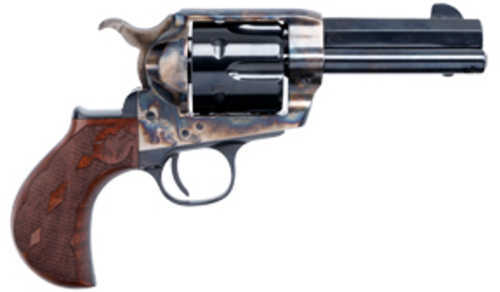 Cimarron El Malo 2 Thunderer Revolver Single Action 45 Long Colt 6 Round Capacity 3.5" Octagon Barrel Blue Finish