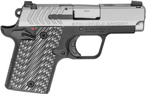 Springfield 911 Pistol 9mm Stainless Steel 2 Mags G10 Grips 2.70 ...