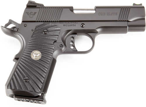 Wilson Combat CQBECP45 CQB Elite Compact 45 ACP 4" Barrel 7 Round Black Finish G10 Starburst Grips