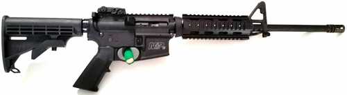 Smith & Wesson M&P15 Used Rifle 5.56mm Nato 30 Round 6-position Stock Magpule Rear Sight With Quad Rail Handguard