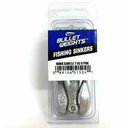 Bullet Weights Bank Lead 2oz 6/Card Md#: BLC2 - Freshwater Fishing