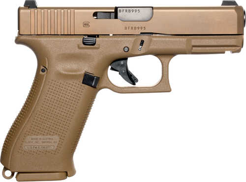 Glock 19X Gen 5 Semi Automatic Pistol 9mm 4.02" Barrel 10 Round Capacity Coyote Brown Finish