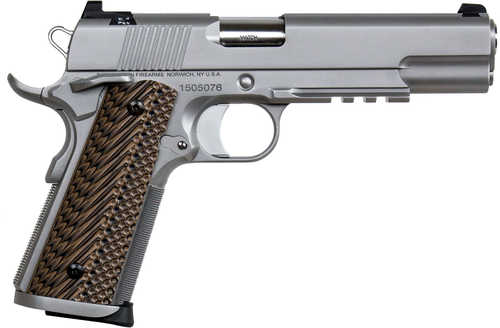 Dan Wesson Specialist Pistol 45 ACP 5" Barrel 8 Round Stainless Steel Frame Black/Brown G10 Grip