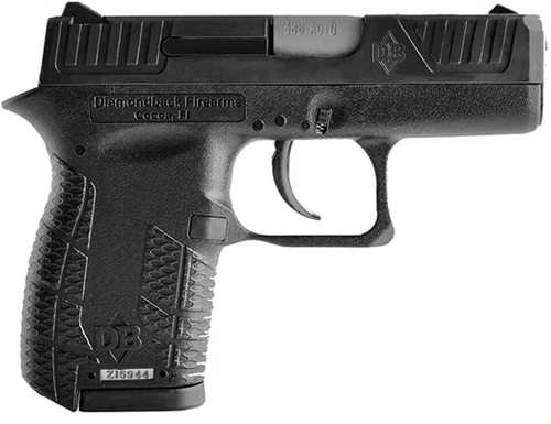 Diamondback DB380 Compact Semi-Auto Pistol 380 ACP 2.8" Barrel 6 Round Capacity 3-Dot Sights Black Polymer Finish