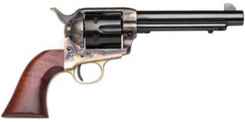 Taylor's & Company <span style="font-weight:bolder; ">Uberti</span> Single Action Revolver .22 Long Rifle 5.5" Barrel 6Rd Capacity Blade Front Sight Walnut Grips Blue Finish