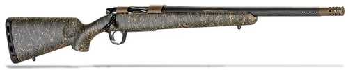 <span style="font-weight:bolder; ">Christensen</span> Arms Ridgeline Bolt Action Rifle .243 Winchester 20" Threaded Barrel 4Rd Capacity Green With Black & Tan Webbing Synthetic Stock Burnt Bronze Finish