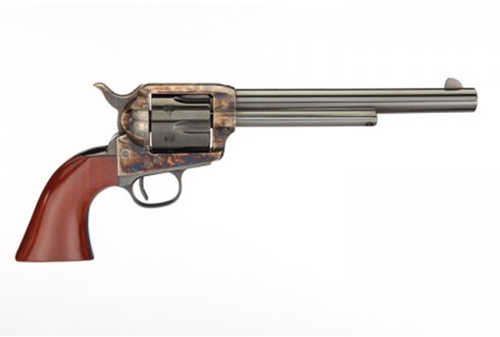 Taylor's & Company <span style="font-weight:bolder; ">Uberti</span> 1873 Cattleman Revolver .357 Mag 7.5" Barrel 6Rd Capacity Fixed Front Blade, Rear Frame Notch Sights Walnut Grips Blued Finish