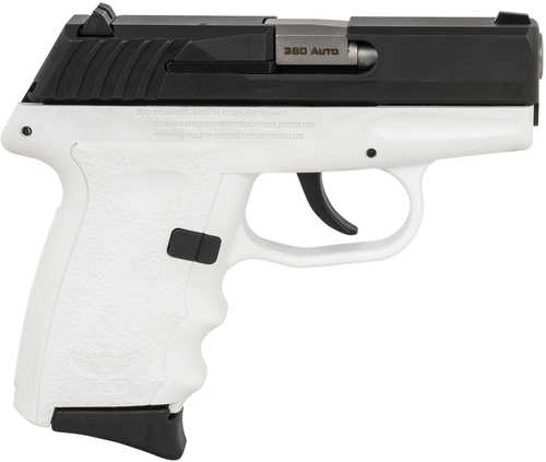 SCCY Industries CPX-3 Semi-Auto Pistol .380 ACP 3.1" Barrel (1)-10Rd Magazine Glock 43 Style Sight Configuration Serrated Black Nitride Stainless Steel Slide White Polymer Finish