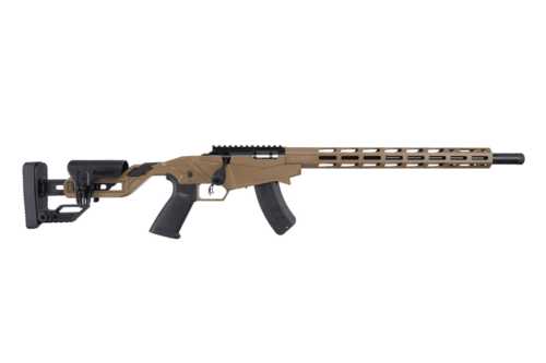 Ruger Precision Bolt Action Rifle .22 Winchester Magnum Rimfire 18" Threaded, Rifled Barrel (1)-15Rd BX-15® Magazine Black Precision Rimfire Adjustable Stock Davidsons Dark Earth Finish